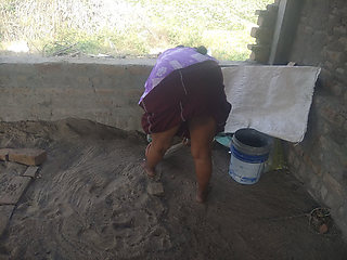 New House Cleaning Aunty Nice Pussy