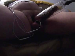 estim cum inside a cockpump