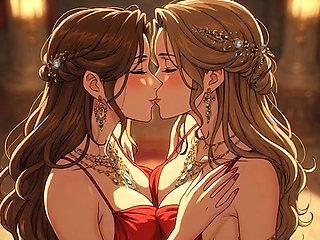 Kissing Orgasm of Mature Women, AI Generated Cartoon content, Uncensored video of 18 Year old Anime Girl