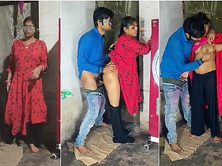 Girlfriend came to meet boyfriend at night again had strong sex with secret sex Hindi audio Desi girl, desi sexy video