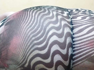 My Stepfather Saw My Thong and Pussy in Transparent Leggings