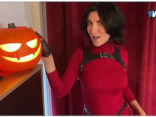 Halloween Ada Wong Forgot To Put On Her Panties And Was Well Fucked