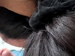 Malay Girl Sits on a Big Dick, Sucks the Dick Until It Ejaculates Twice