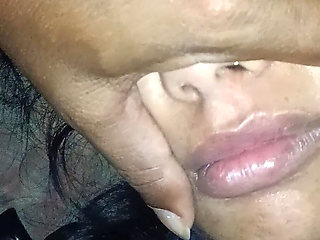My Stepsister's Friend at Home, Sexy Pretty Girl Glory Eating Pussy - Queen4desi