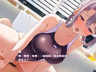 Hentai Game - Happiness Double Room - Mature Silver Babe Enjoys Steamy Bath Sex & Intimate Nighttime Fucking - Free Mode