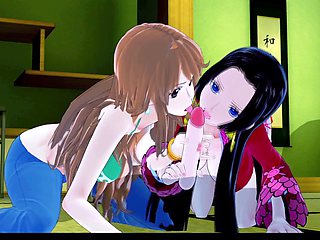 One piece 3d robin, การ์ตูนโป๊นามิ, one piece nami