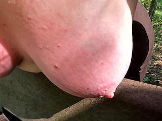 Big tits turning red