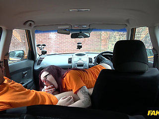 Fake Driving School - Wild & Naughty Petite American Chloe Carter Strips in a Car with Ryan & Requests a Rough Anal Poke