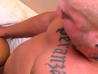 Mature blonde with huge tits sucks and fucks guy with big dick