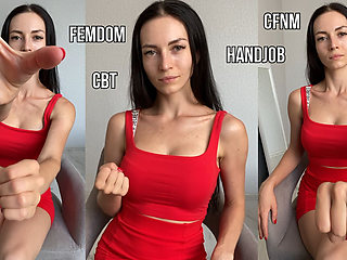 Femdom Handjob Roleplay, CBT, CFNM, POV