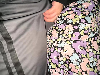 You Can See It When She Strokes the Stranger's Penis