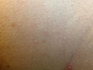 My Husband Lubricated His Fingers with Precum and Fucked My Pussy. Female Orgasm and Creampie Extreme Close-up