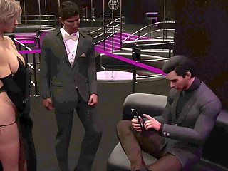 Cuckold girlfriend gets naughty with two guys while her boyfriend waits outside