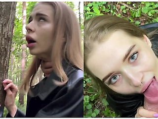 Risky Public Sex In The Forest With Californiababe