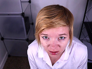 Caught in the Stockroom POV Blowjob