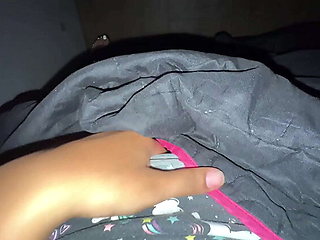 Emelyn Hot Latina Student First Time Solo - Tight Pink Pussy Fingering to Real Orgasm in Bodysuit