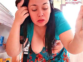 Stepmom gets fucked while trapped in the refrigerator