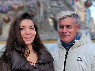 Anna Bella's luscious locks conceal her oral talents as she pleases Porno Dan