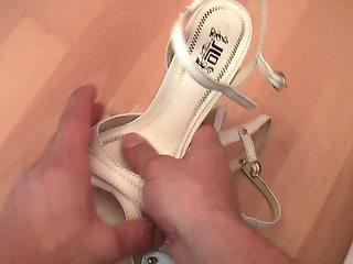 I cum his cock with my feet