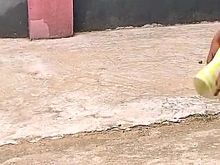 African Lesbian Lover Playing Local Game in Outdoor