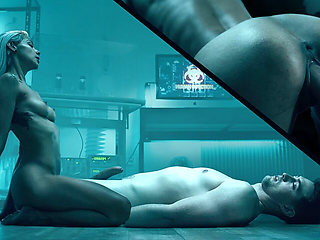 Horny Doctor Fucks Lab Partner Before Unbirthing Him