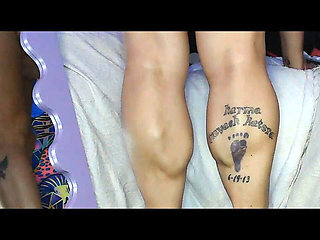 Calf Muscle Goddess Kepi Carter Flexes & Masturbates - Thick Leg Fetish Worship