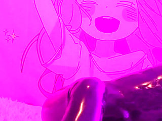 Latex Doll Fucks Her Mouth with a Huge Tentacule