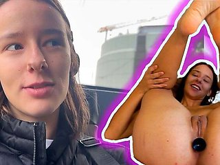 18yo German Teen Takes Huge Cucumber in Tight Ass & Pussy - First Time Anal Gape!