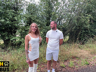 Corrupted Priest Picks up a Swinger Couple for a Sinful 4K Threesome (creampie & Facial)