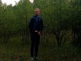 Outdoor Twink Peeing in the Woods