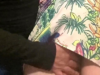 Omg!!! Strange Perv Man Fingering Hot Babe Pussy in Public