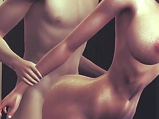 Anal Fuck For Blonde Trainer - Sweaty Post-Workout Ass Destruction With Big Dick After Gym Session 3D Hentai