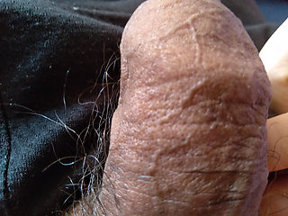 gay man shows affection to his enormous penis