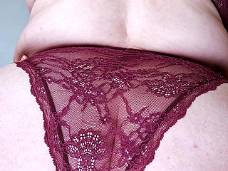 Lace Lingerie Big Boobs and Hairy Pussy - Watch Me Play with My Excited Mature MILF Cunt Just for You