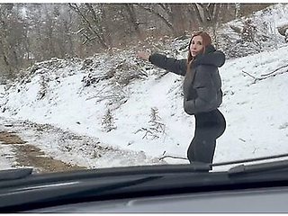Milf Argentina Big Ass Fucks A Stranger On The Route - Vero Buffone