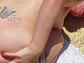 Gorgeous Blue Eyes Get Fucked and Deepthroated in the Sun