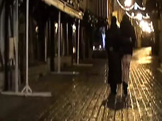 Sexy French MILF Takes Three Big Cocks in Warehouse Gangbang