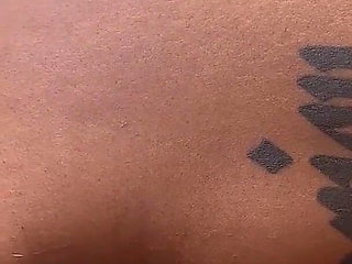 Thick Ebony Pussy with Big Boobs, Huge Ass, Riding Dildo