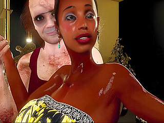 Coco Love Ebony Slut Fuck With An Old Hugly Man And His Friends