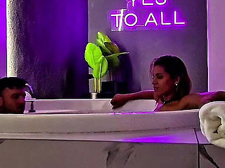 Behind the Scenes in the Motel Jacuzzi. Masturbation and Sex