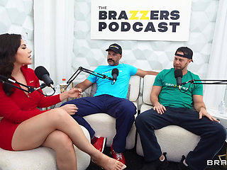 Brazzers - Valentina Nappi Takes Two Cocks After Podcast