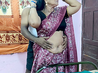 Desi Stepmom's Navel Seduction & Raw Passionate Overflowing Creampie
