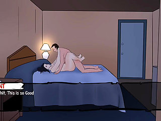 Sexy big boobs and big ass lady fucks her clients - gameplay