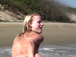 Teeny Squirts Into the Sea