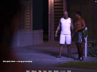 Exibitionist Wife by Wihte Foam - Nocturnal Stroll, Naked on the Streets3