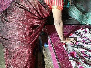 Bhabhi brother-in-law ke cock se ass fucking standing in doggy style Hindi audio