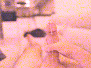 A strong woodcutter gently strokes his mighty penis