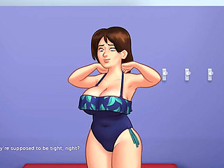 Summertime Saga - Gameplay - Roleplay - Debbie Wears Bikini
