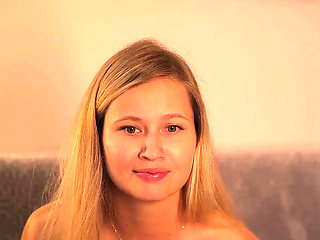 Stella Cardo Big Tits Solo - Blonde Teen Fingers and Dildo Masturbation