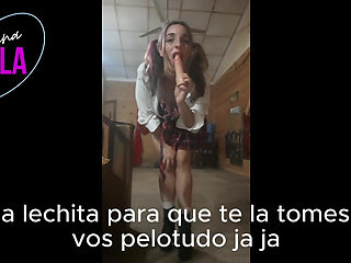 Humilation. College Girl in High Heels Humiliates Her Boyfriend for Being Useless